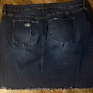 Royalty For Me Blue Denim Skirt